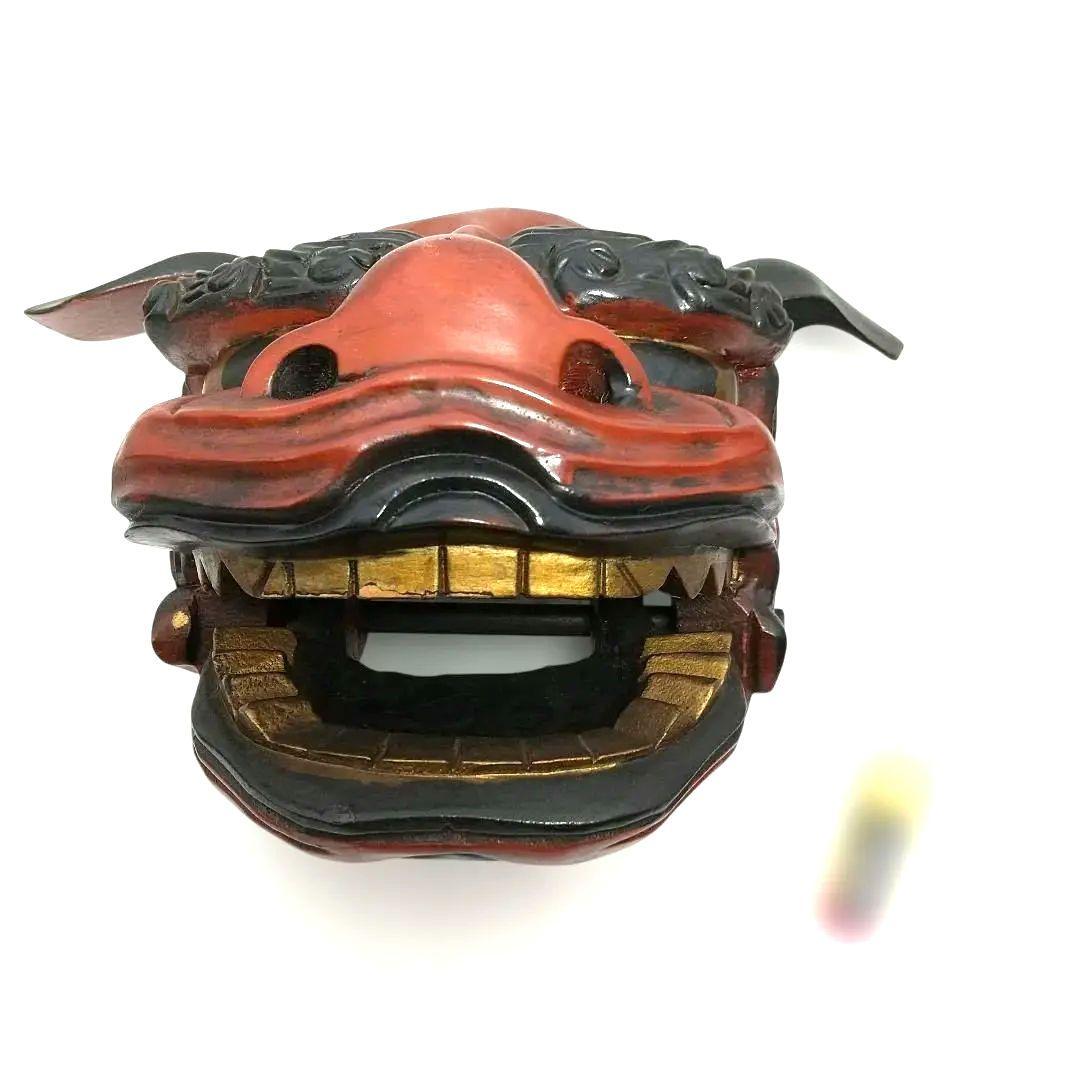 【希少な民芸品・美品】獅子頭 獅子舞