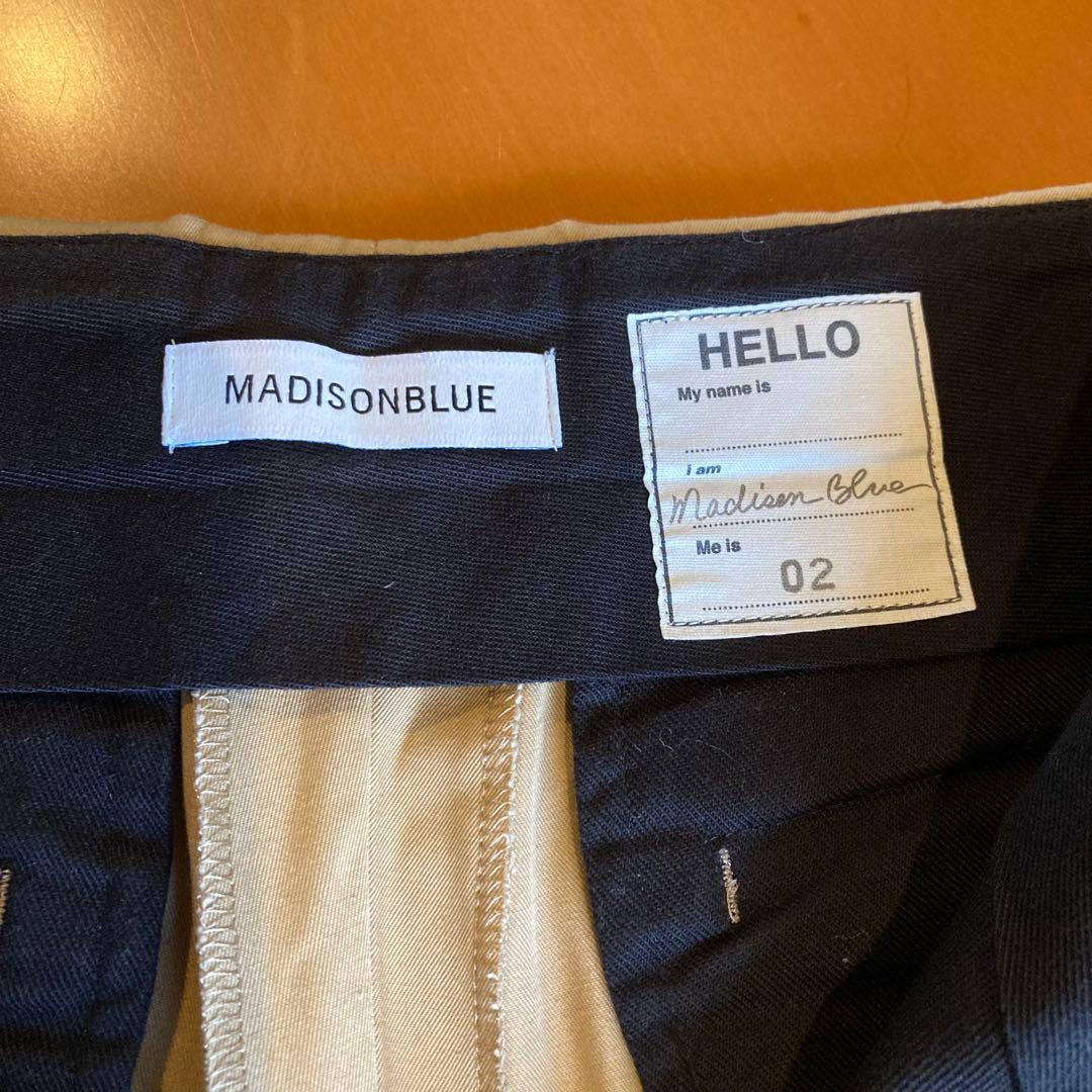 【美品】MADISON BLUE マディソンブルー★ベージュ ワイドパンツ 02