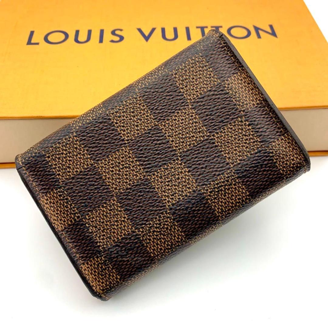 鑑定済み ルイヴィトン ポルトモネ ロザリ ピンク 財布 コンパクト ダミエ