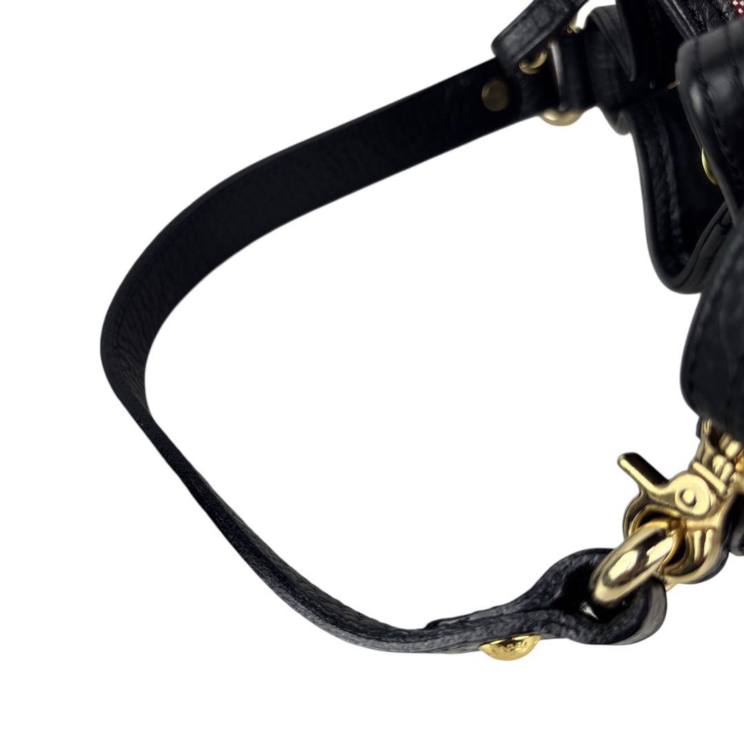 【美品】BLUE LABEL CRESTBRIDGE 巾着 2WAY チェック