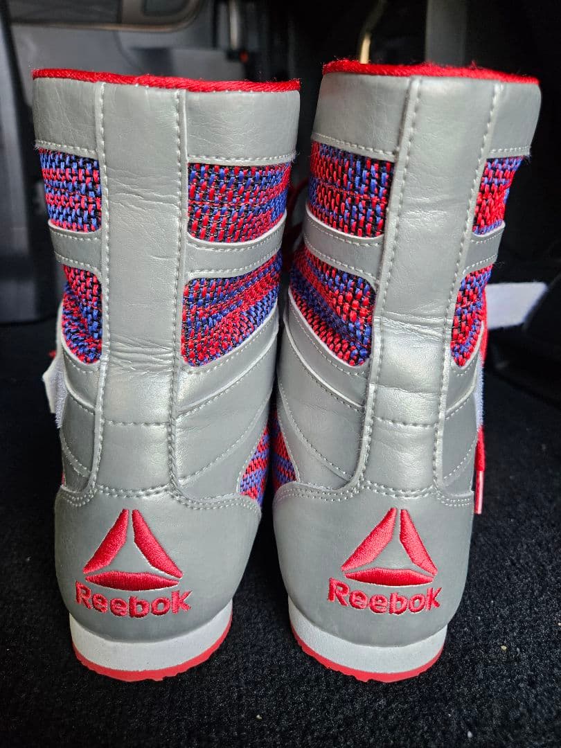 Reebok ボクシングシューズ ハイカット レッド/グレー/ブルー