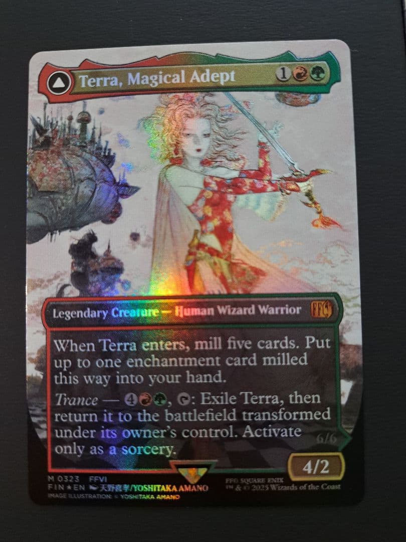 mtg 魔導戦士、ティナ foil ボーダーレス カード