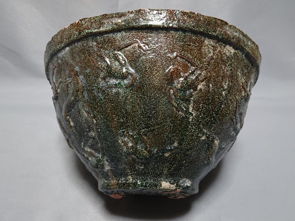 コレクター収集品　東漢時代　緑釉　盆栽　鉢
