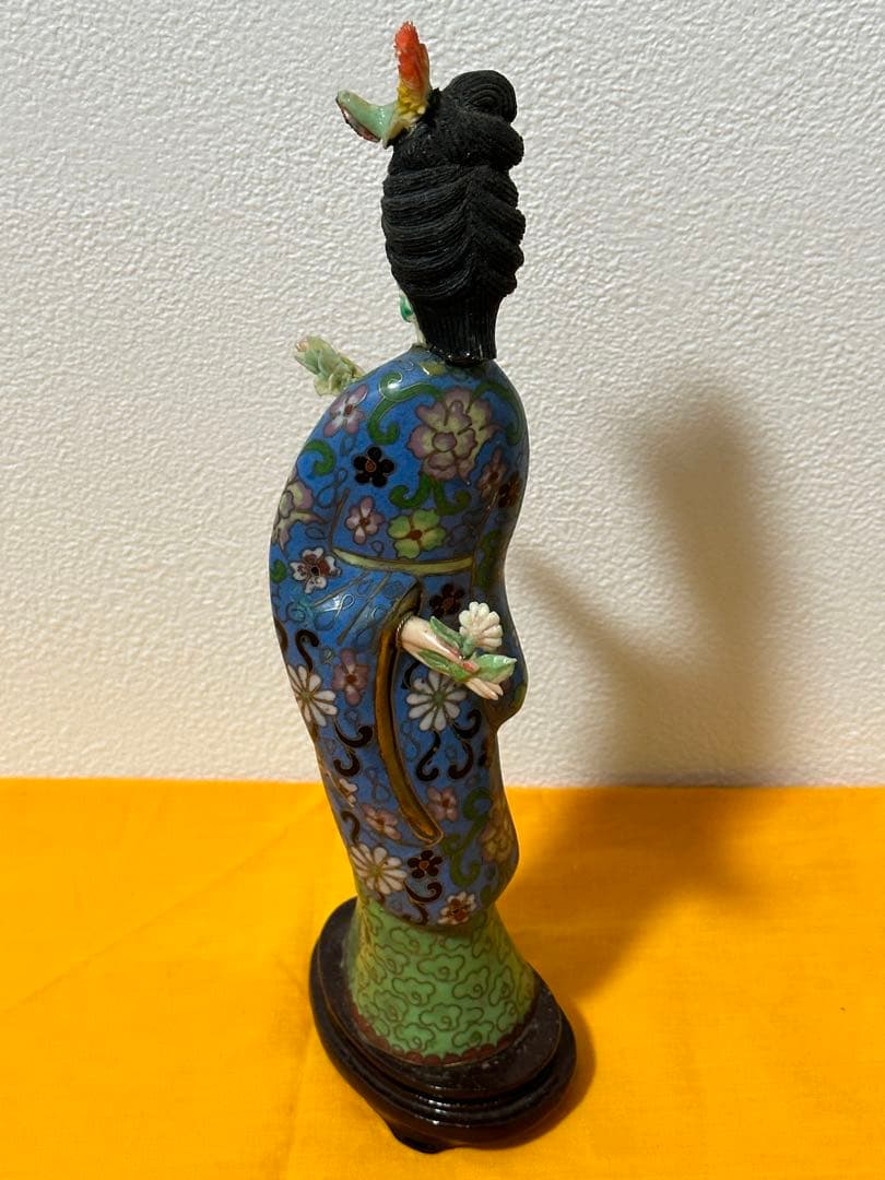 景泰藍 七宝焼美人 中国骨董