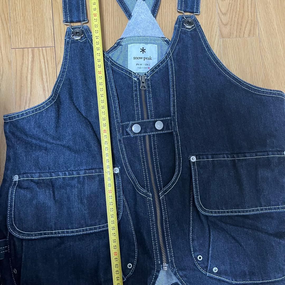 スノーピーク 焚き火ベスト　デニム　ネイビー　インディゴ Mサイズ