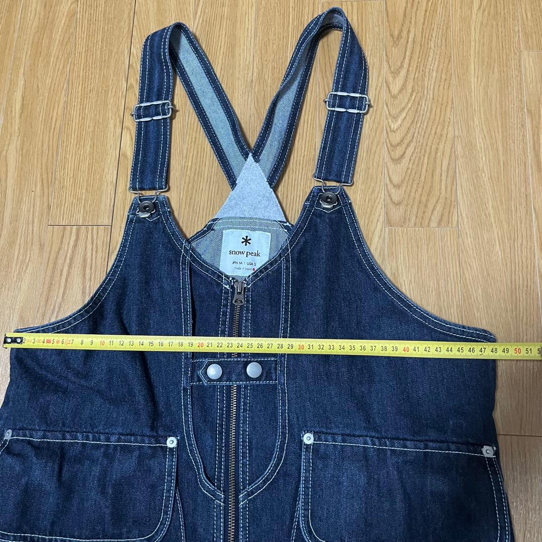 スノーピーク 焚き火ベスト　デニム　ネイビー　インディゴ Mサイズ