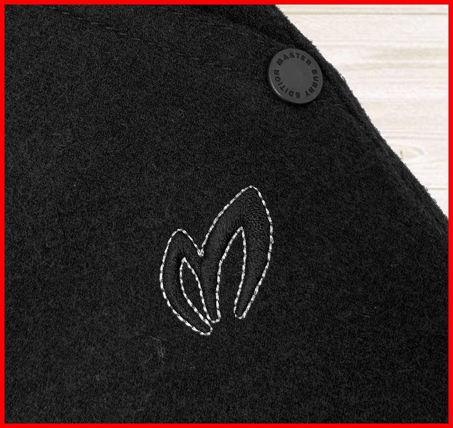 【新品】マスターバニーゴルフスカート台形ウールライクストレッチ黒00XS