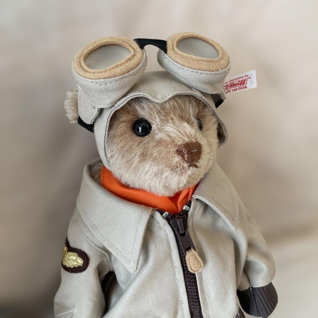 シュタイフ テディベア JAL Pilot Teddy bear 限定版トート付