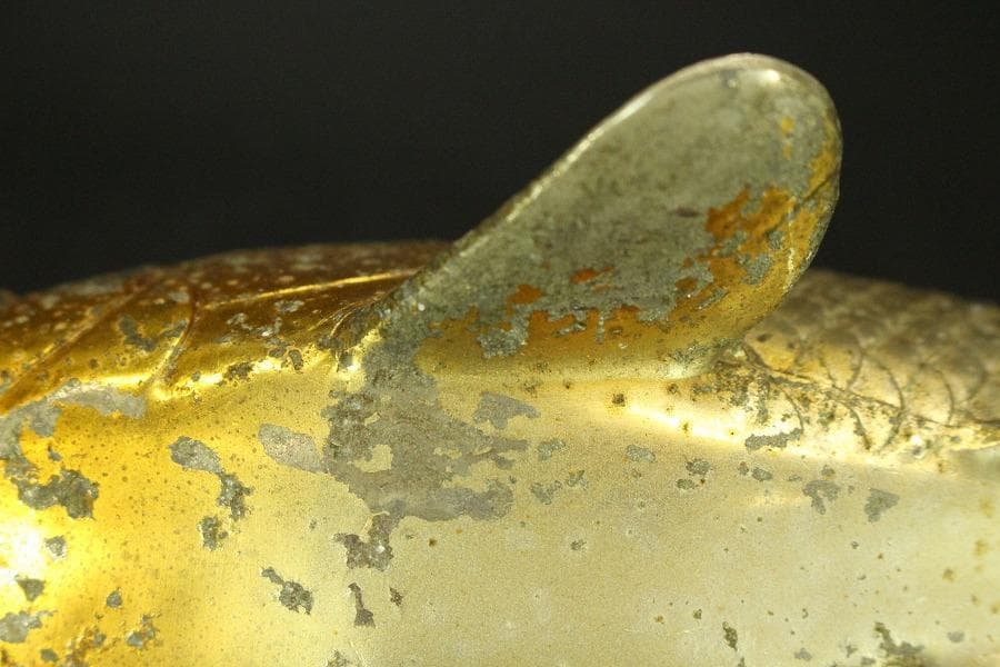 古い 鯉の置物 双魚 錦鯉(ZE457)