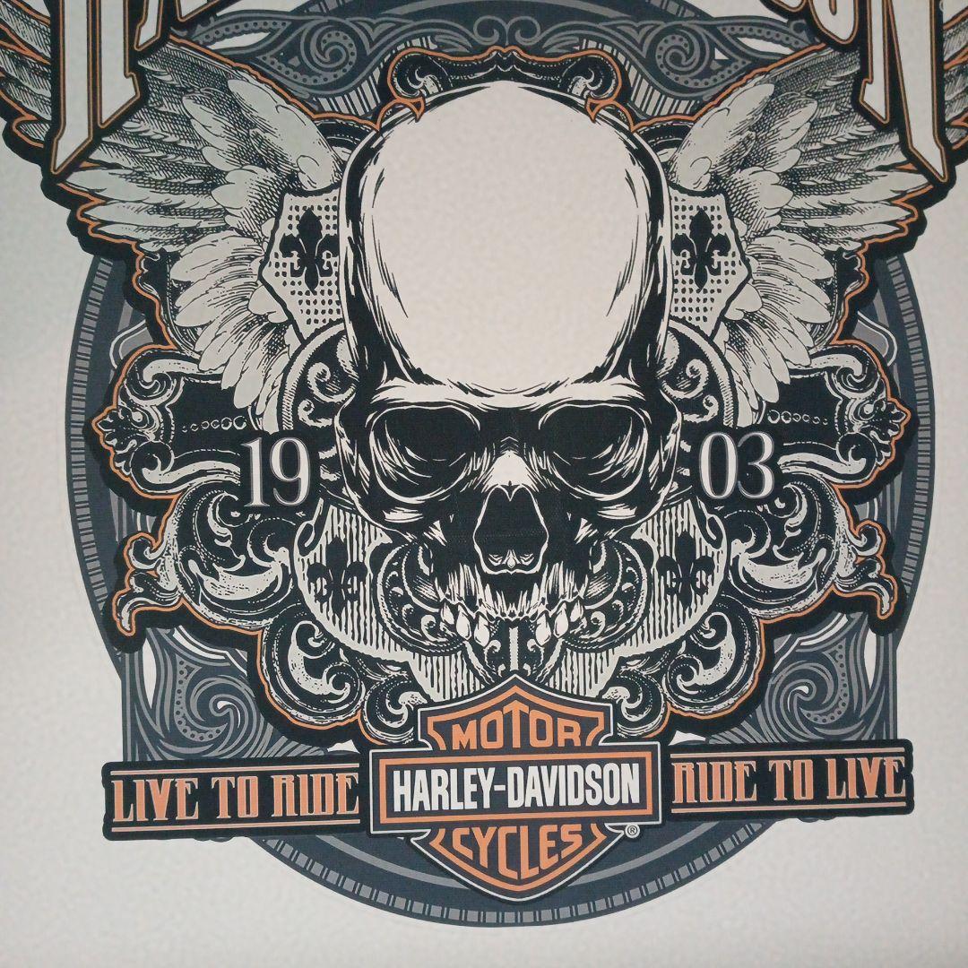 ハーレーポスター横59縦59高品質厚手キャンパス地