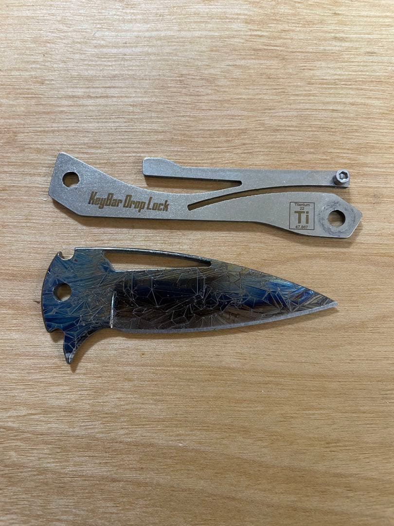 小物 keybar Ultem/Titanium&Blade Insert Combo
