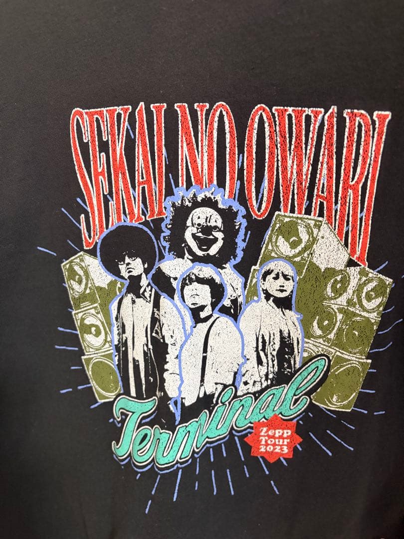 セカオワTerminal Tシャツ 黒 2023