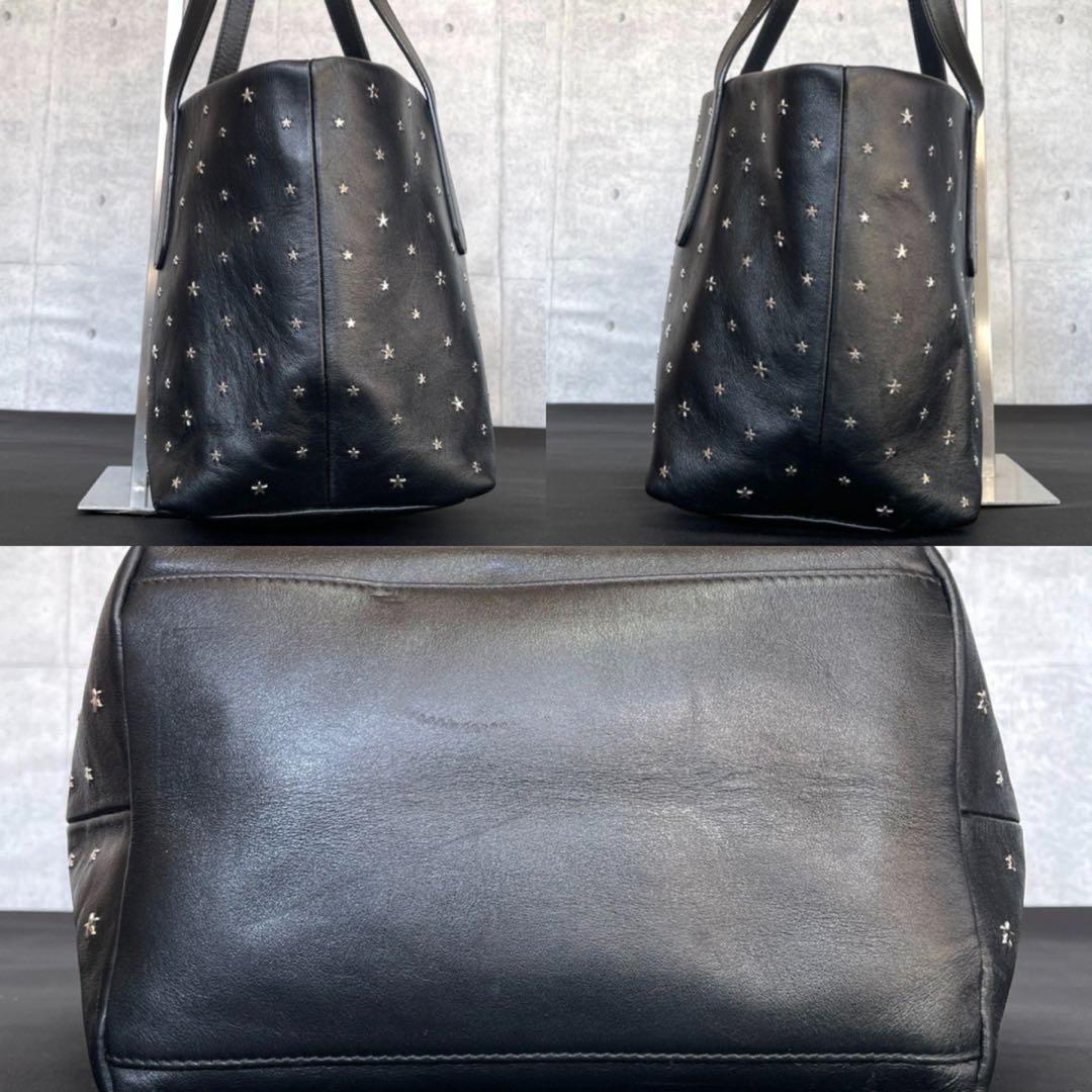 専用品JIMMY CHOO SOFIA/S BLACK スタッズ ハンドバッグ