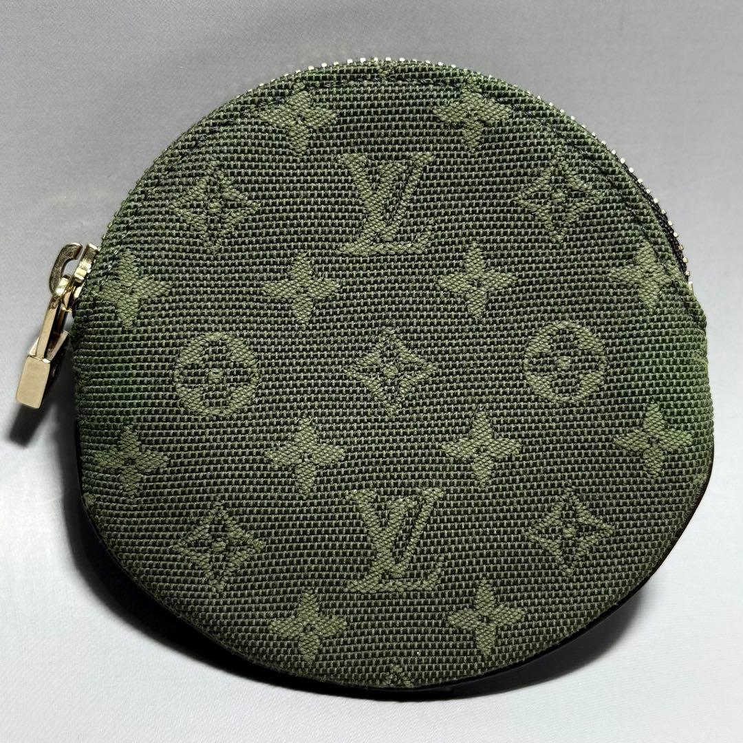 ルイ・ヴィトン ポルト・モネ・ロン モノグラム ミニ カーキ ケース