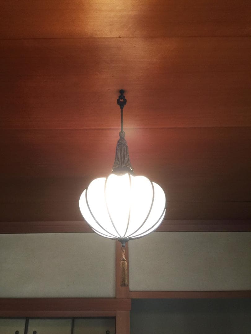 【希少】古い 和風デザイン 和室 座敷用 電灯 照明 昭和 レトロ