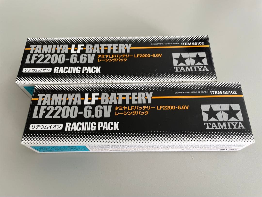 タミヤ純正 LF2200-6.6V リフェ レーシングパック バッテリー 2本