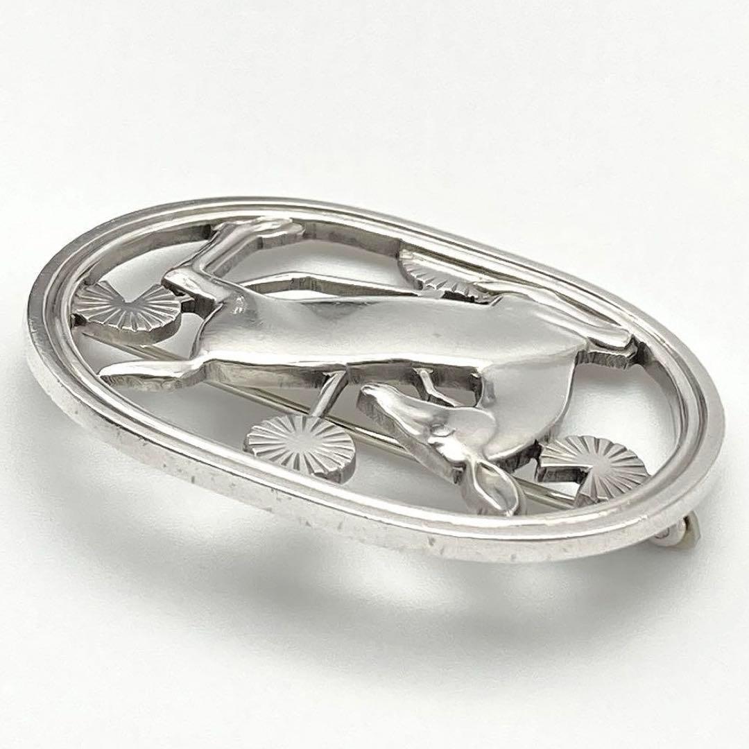 ジョージジェンセン 256 鹿 ブローチ アーノ・マリノウスキー SV925