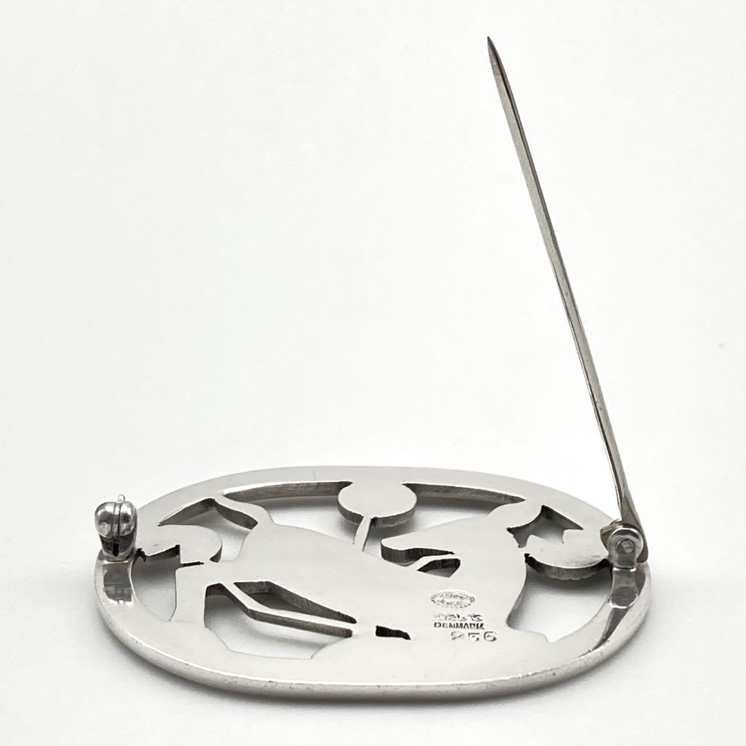 ジョージジェンセン 256 鹿 ブローチ アーノ・マリノウスキー SV925