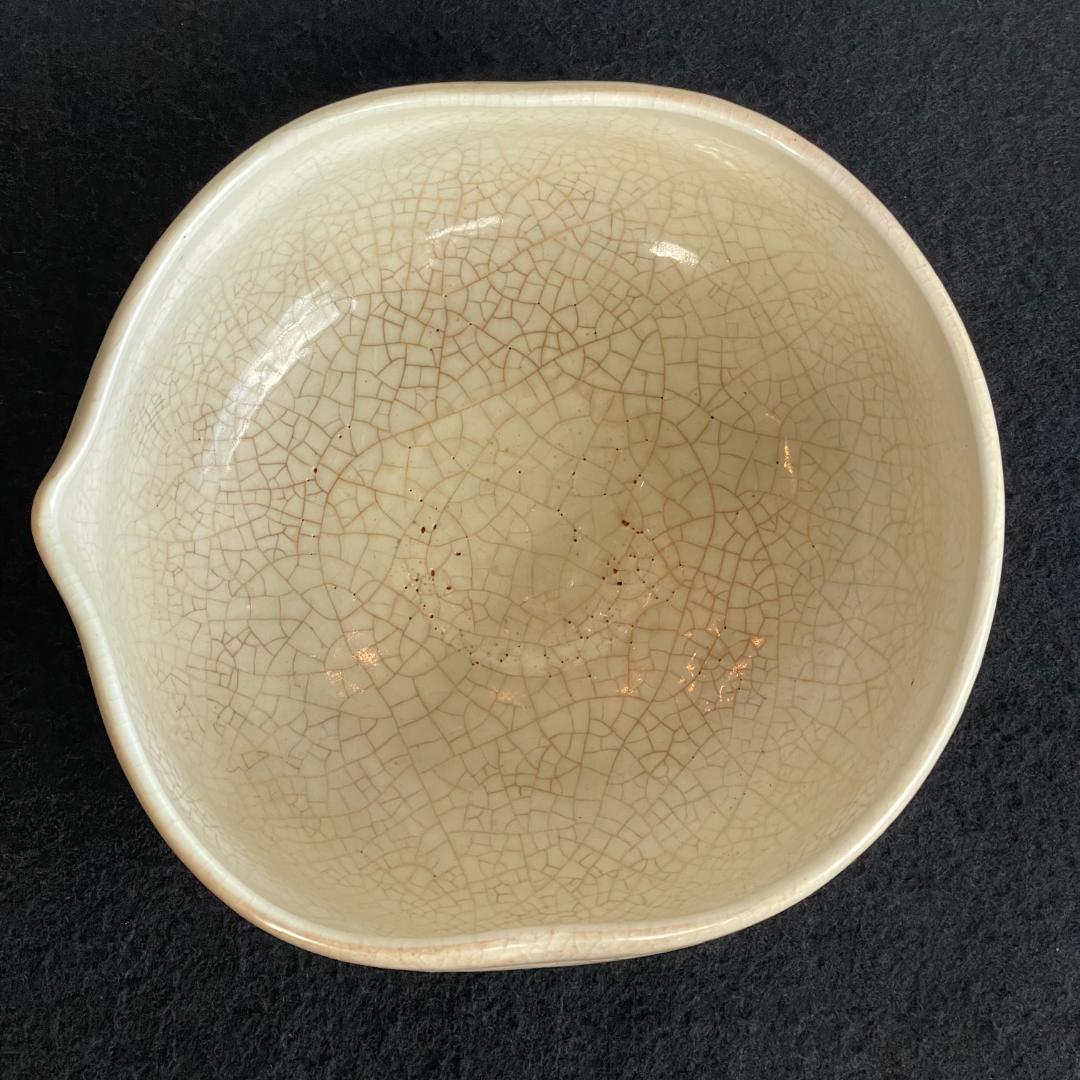 京焼 清水焼 燦光窯 井川和夫 菓子器 大鉢 片口 金彩 骨董 茶道具 ススキ文