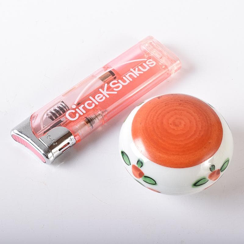 茶道具　清風与平造　赤絵　香合　共箱　M　R8244