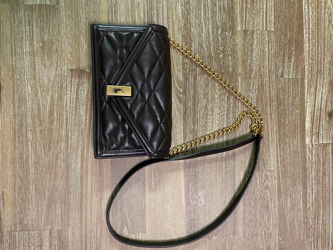 POLO RALPH LAUREN チェーン付ウォレットショルダーバッグ