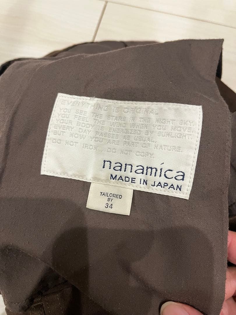 nanamica ワイドチノパン　ナナミカ