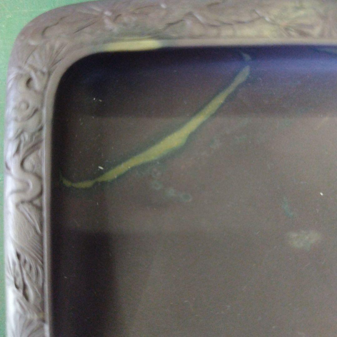 坑仔巌端渓　　20㎝ｘ12.5㎝ｘ4.5㎝　　実用硯