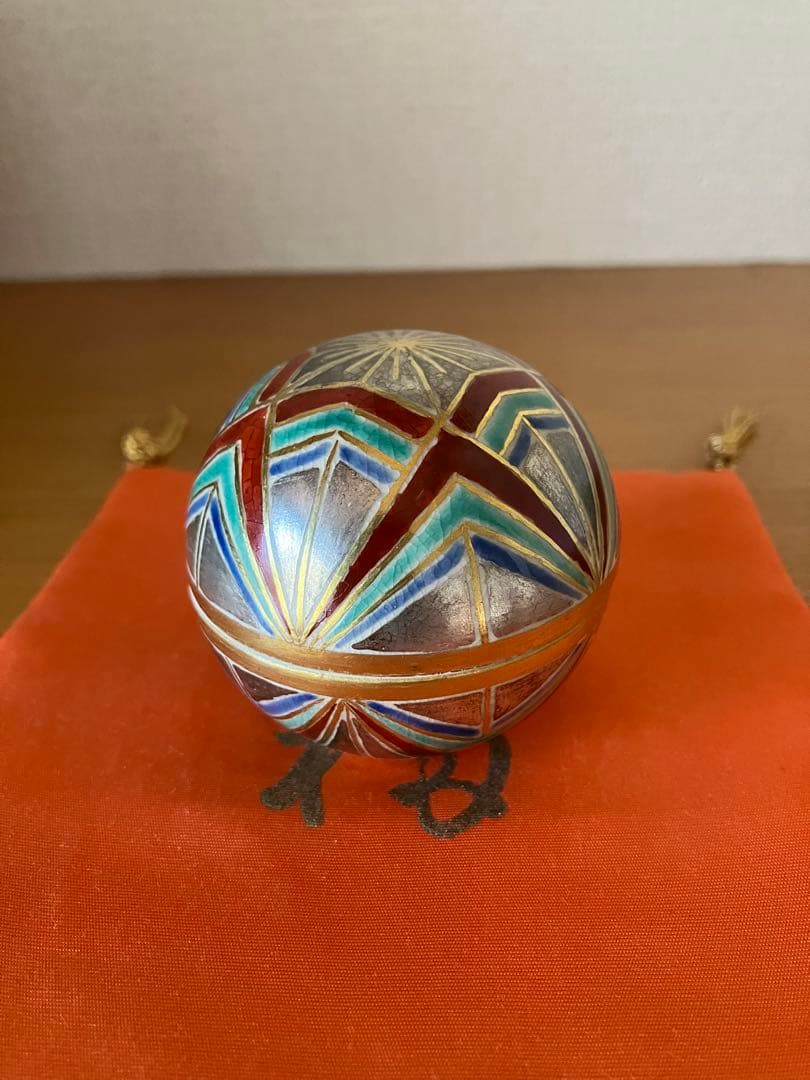 茶道具　阿山　手毬　香合