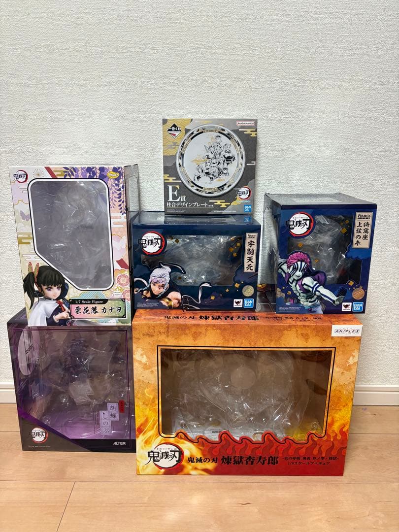 鬼滅の刃 煉獄杏寿郎 胡蝶しのぶ 栗花落カナヲ 猗窩座 宇髄天元 フィギュア