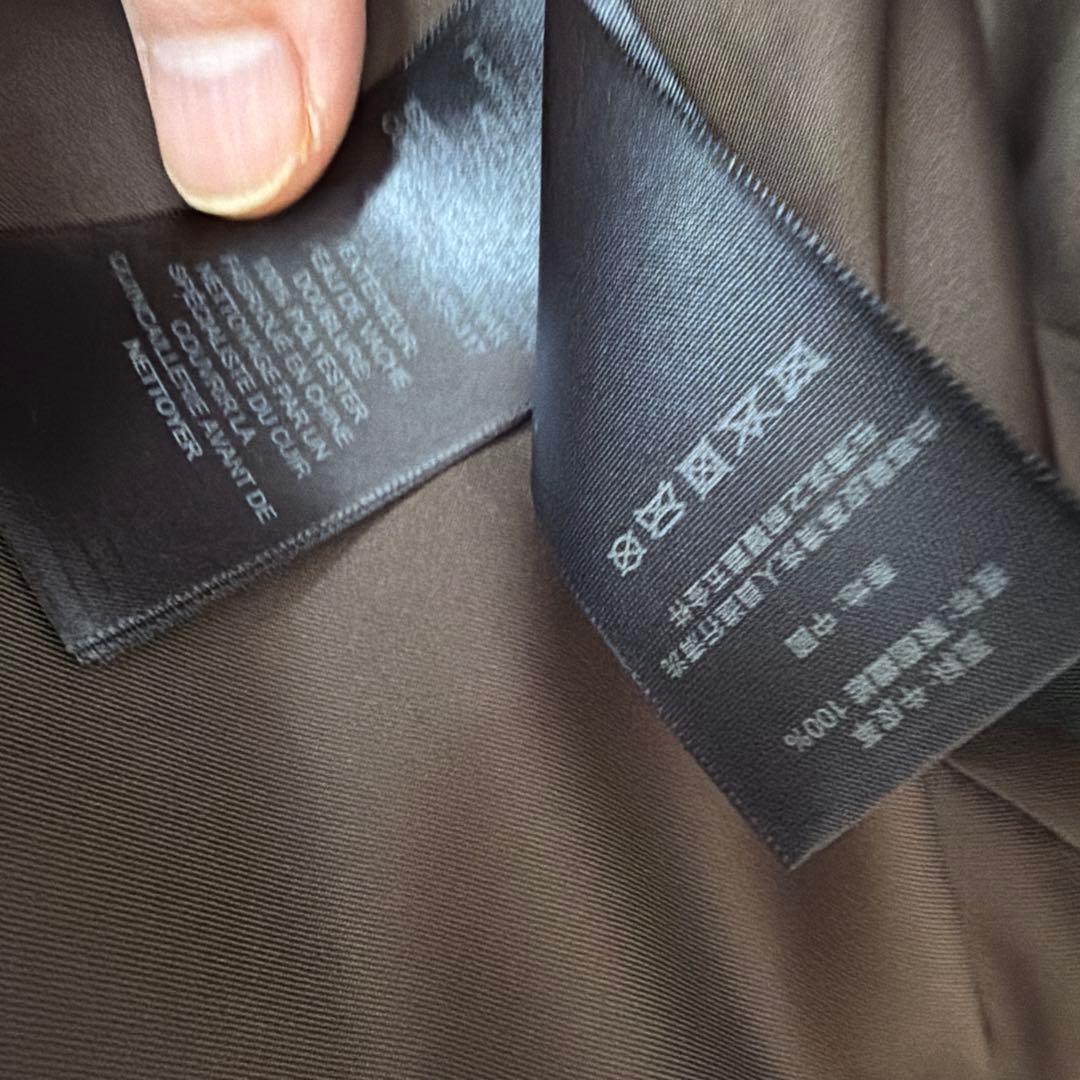 COACH ブラウン シングルライダースジャケット S 牛革