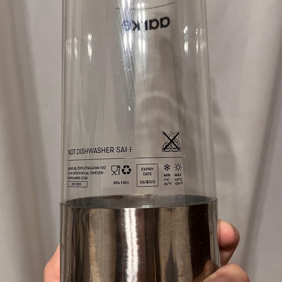 【特価】aarke 炭酸水メーカー ステンレス 炭酸ガス・取説付き