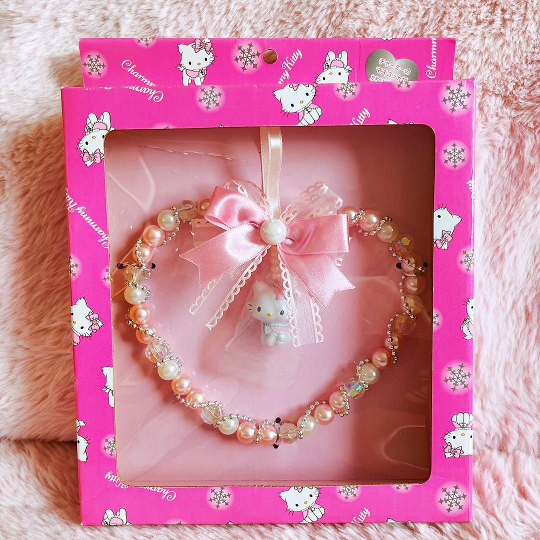 希少レア　チャーミーキティ　ダイカット　ビーズリース　2006 サンリオ　レトロ