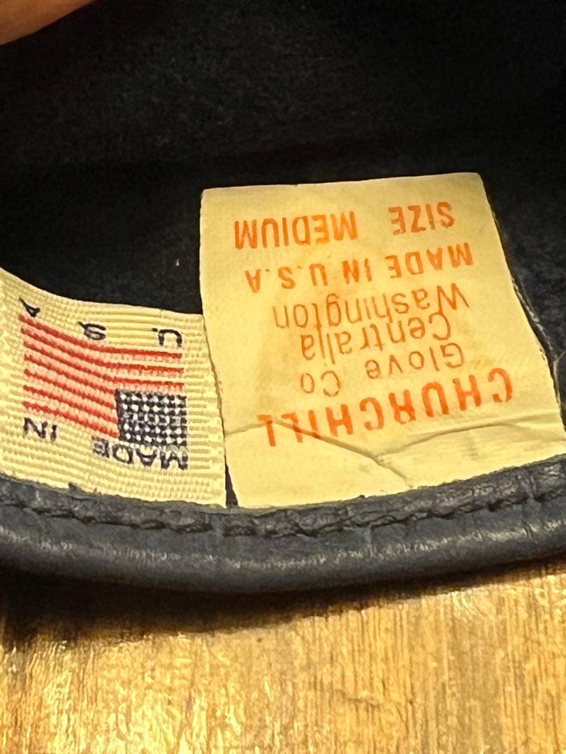 RATS x BackDropレザーグローブ　 ブルーカラー