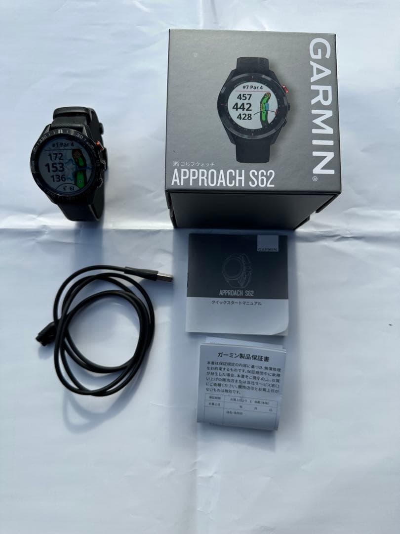 【美品】ゴルフウォッチ　GPS距離計　ガーミン　アプローチ　S62