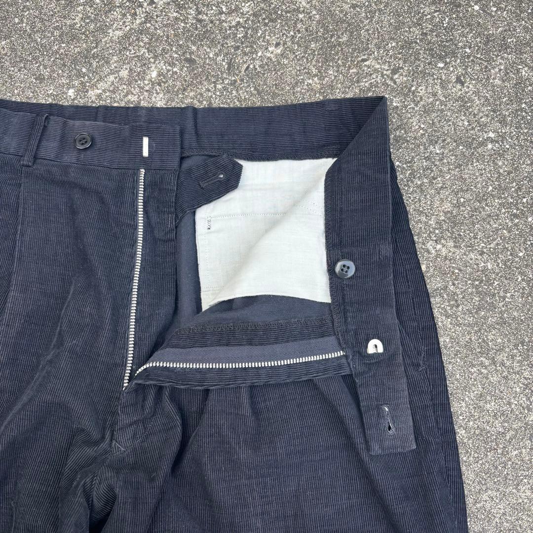 80s vintage コーデュロイパンツ 細畝 ツータック yzip