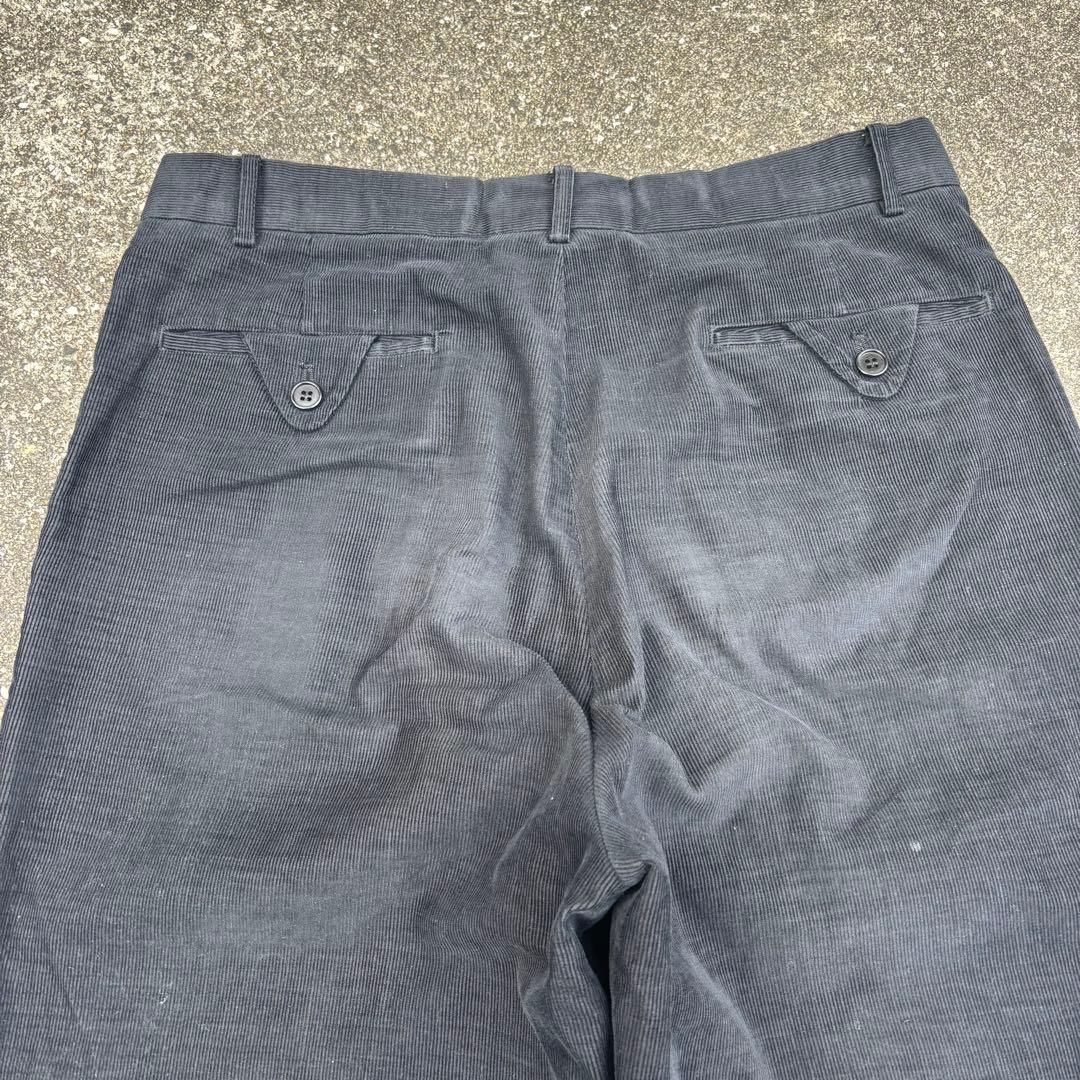 80s vintage コーデュロイパンツ 細畝 ツータック yzip