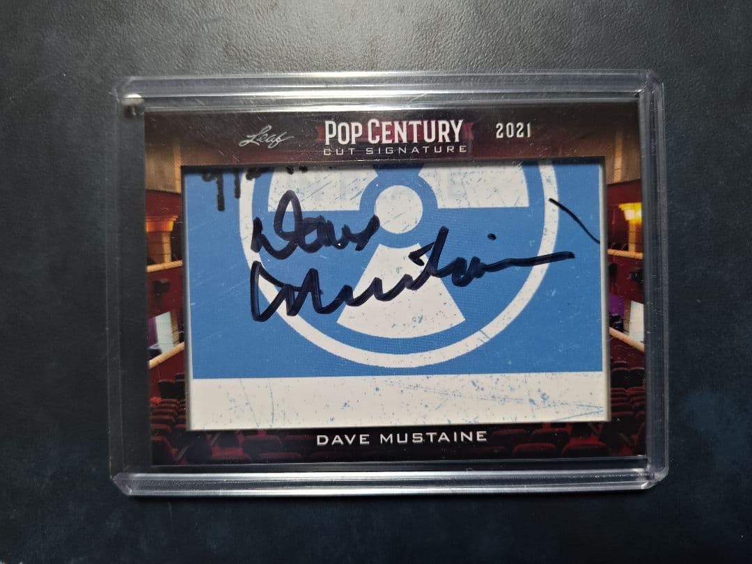 Dave Mustaine メガデス 直筆サインカード POP Century