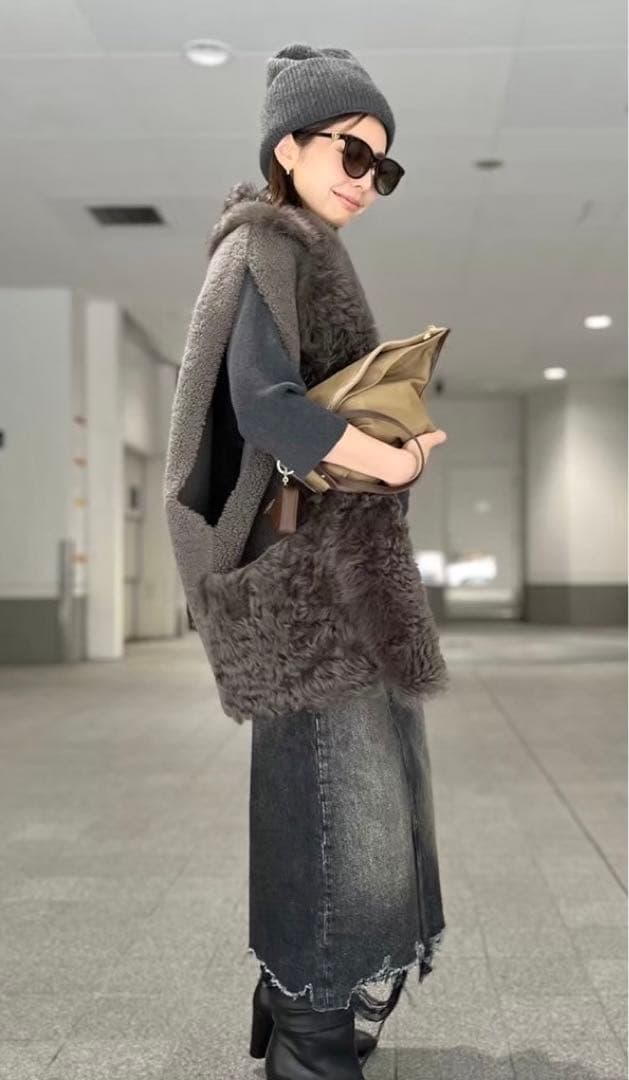 限定値下げ❣️新品L'Appartement 【LANEUS】BEANIEグレー