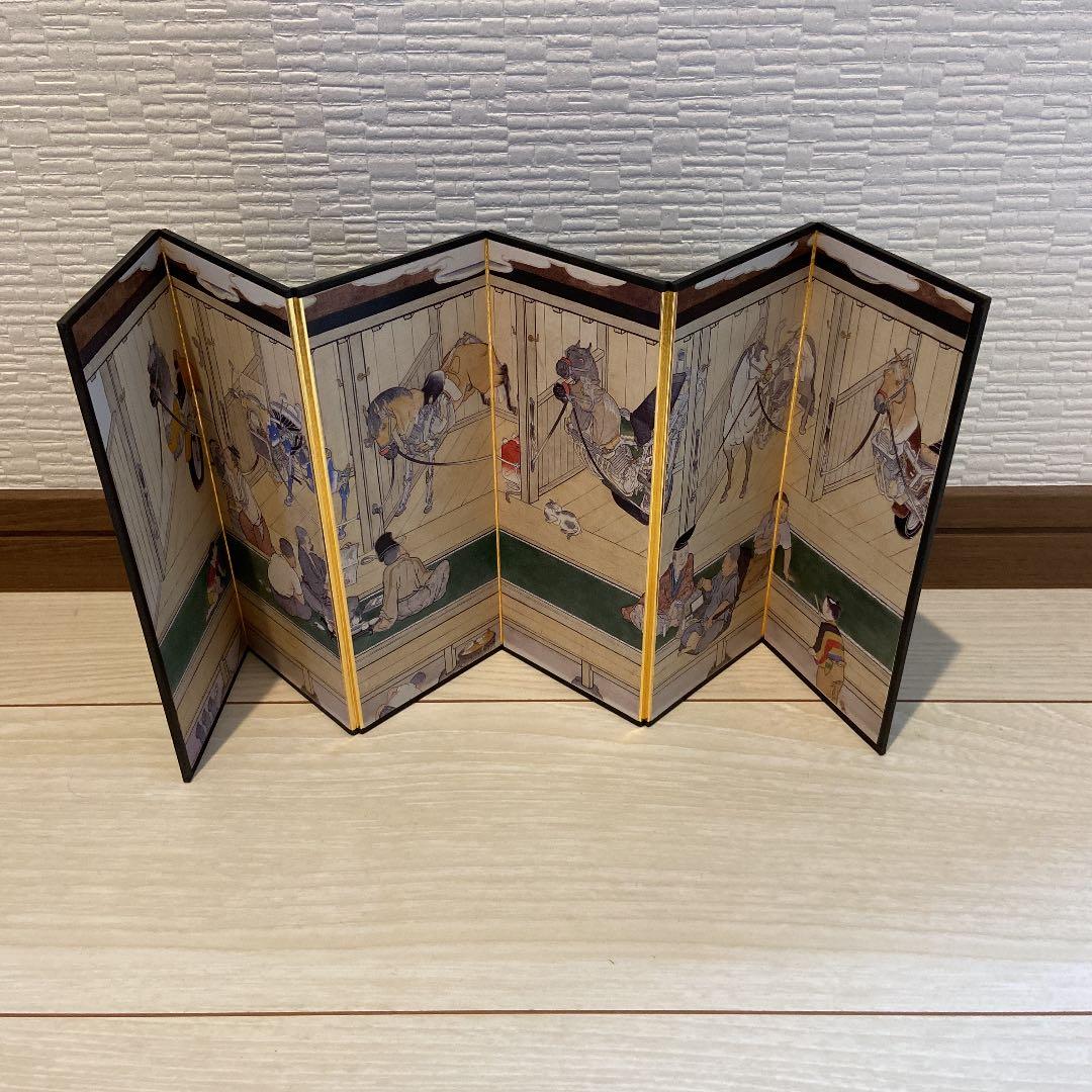 山口晃　ミニ屏風