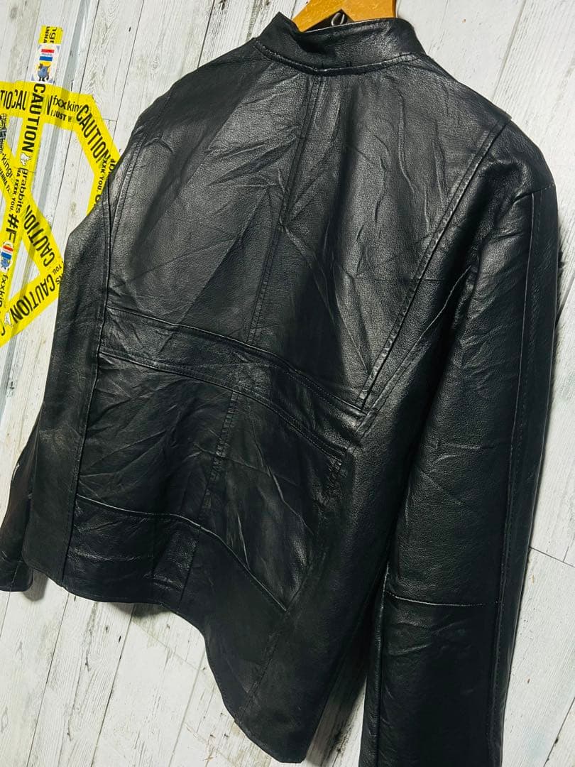 SHIMOKITAZAWA RINGO シングルライダース レザー 本革 短丈