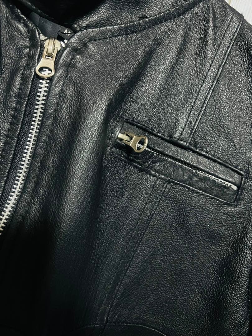 SHIMOKITAZAWA RINGO シングルライダース レザー 本革 短丈