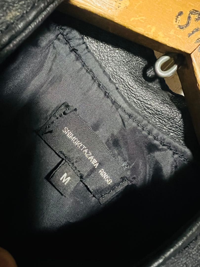 SHIMOKITAZAWA RINGO シングルライダース レザー 本革 短丈