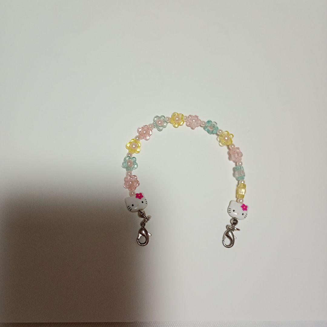 激レア　入手困難キティちゃん フラワーデザイン ストラップ