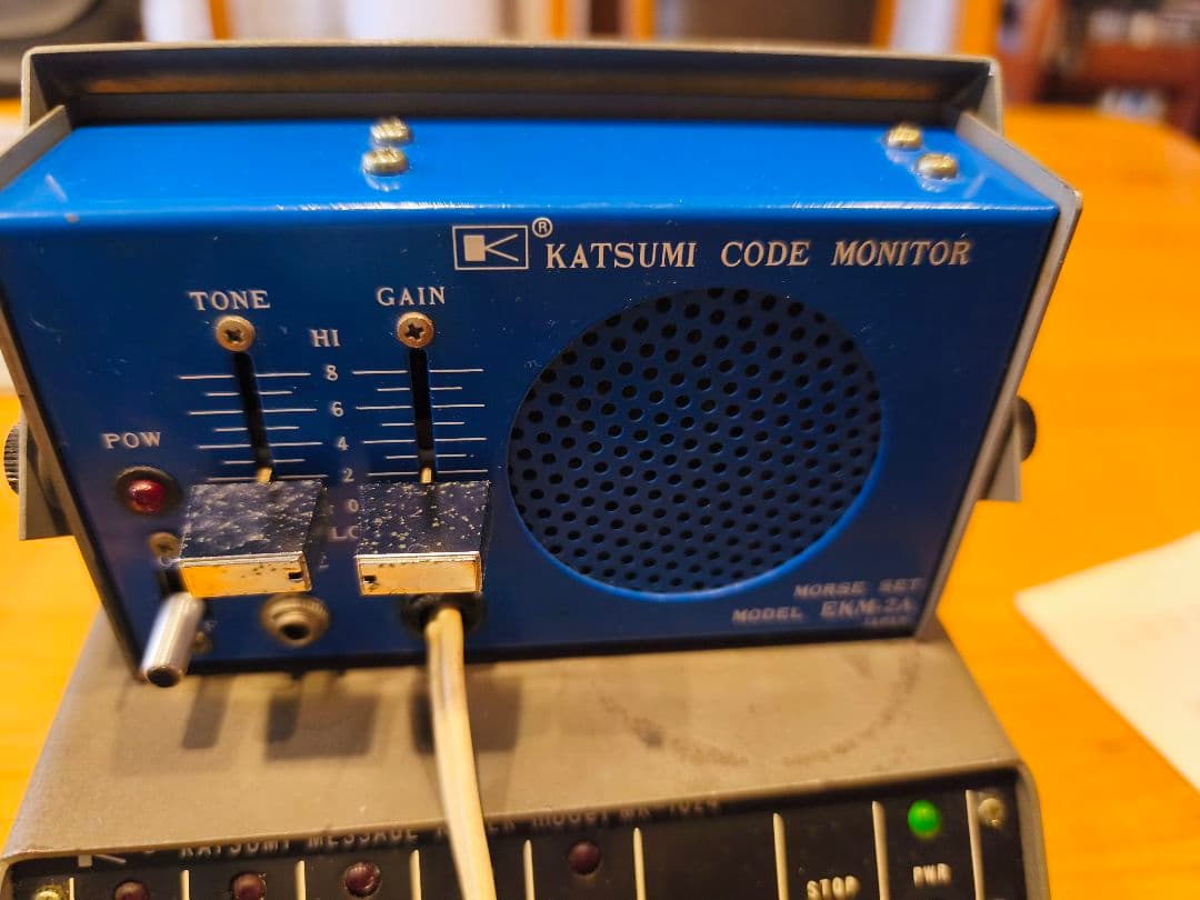 メッセージ、キーヤーMKー１０２４ CWモニターEKMー２A