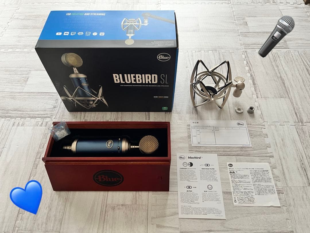 BlueMicrophones Bluebird SL マイク(付属品完備)