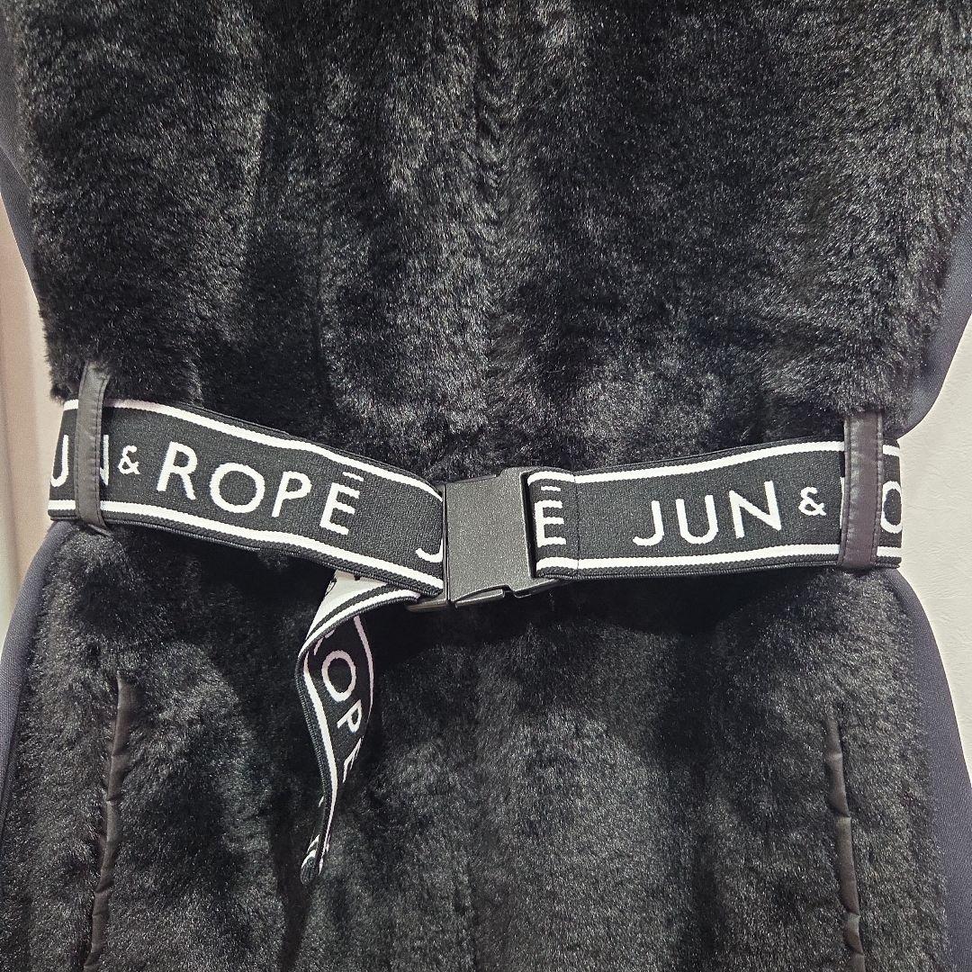 み*️様 JUN&ROPE ブラックファーワンピース