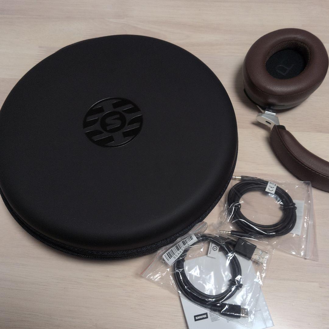 Shure ワイヤレスヘッドホン ブラウン