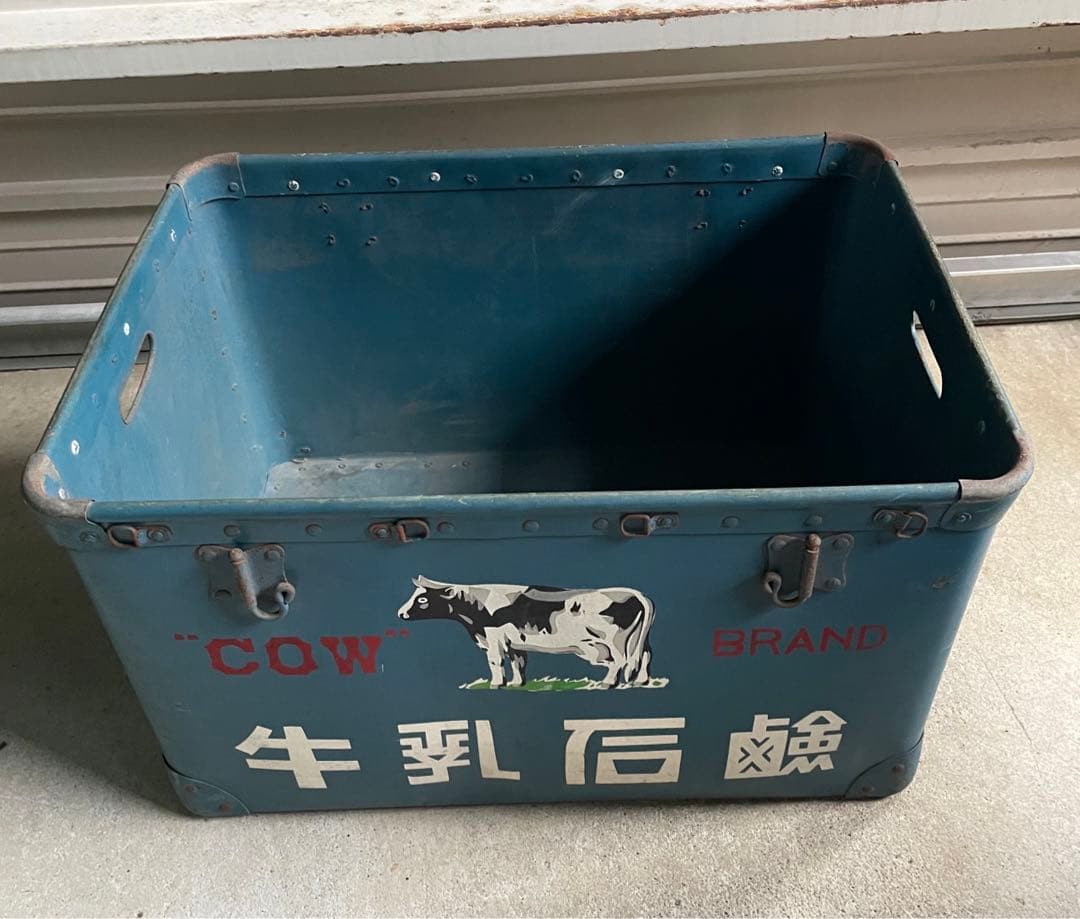 ビンテージ/当時物/昭和レトロ/ボテ箱/箱/牛乳石鹸