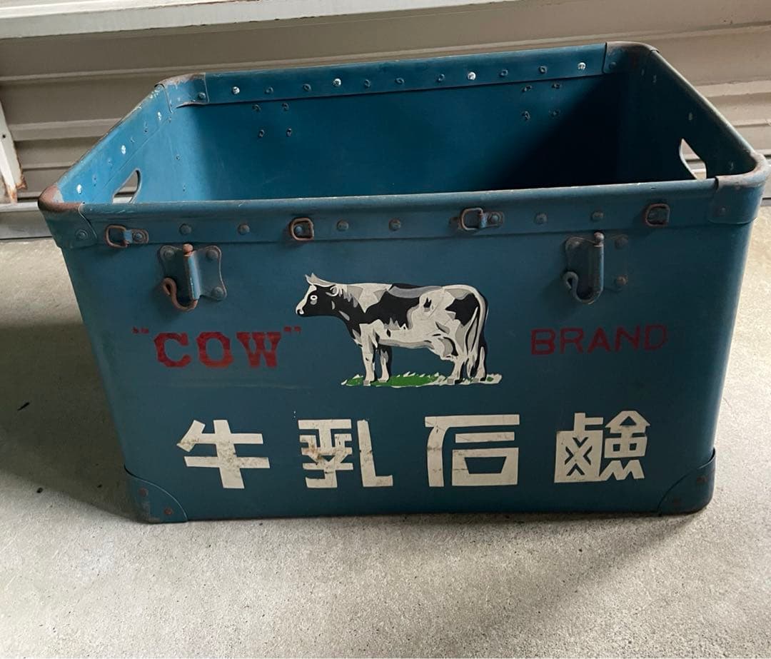 ビンテージ/当時物/昭和レトロ/ボテ箱/箱/牛乳石鹸