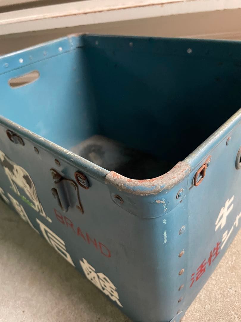 ビンテージ/当時物/昭和レトロ/ボテ箱/箱/牛乳石鹸